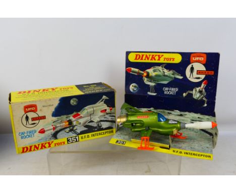 Dinky - A boxed #351 U.F.O Interceptor from 'UFO'. Item appear to be in excellent condition and comes with missile accessory.
