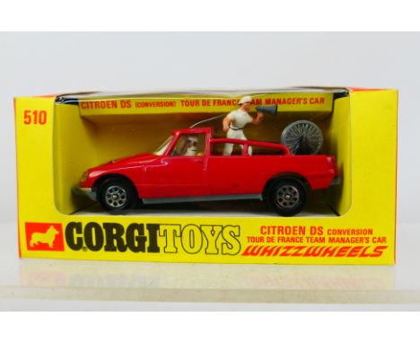 Corgi - A boxed #510 Citroen DS Conversion Tour De France Team Manager's Car. Item appear to be in very good-excellent condit