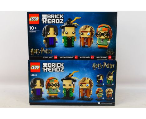 Lego - Two boxed factory sealed Lego Harry Potter 'Brick Headz' #40560 'Professors of Hogwarts'. The sets are presumed to be 