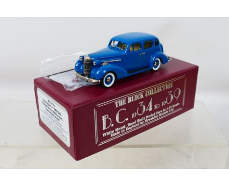 Brooklin Models - A boxed Buick Collection number 013 1936 Buick Special 4 Door Trunk Sedan M-41 in Trouville Blue. It appear
