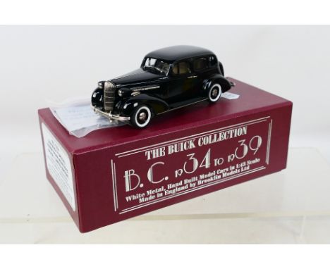 Brooklin Models - A boxed Buick Collection number 013x 1936 Buick Special 4 Door Trunk Sedan M-41 in limited edition Black. I