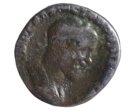 Pupienus AE SestertiusRome, Struck 238 ADIMP CAES M CLOD PVPIENVS AVG: Bust of Pupienus, laureate, draped, cuirassed, right /