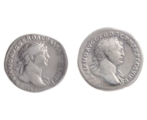 Roman Imperial Trajan silver Denarius, Rome, AD 113IMP TRAIANO AVG GER DAC P M TR P COS VI P P,laureate head right / S P Q R 