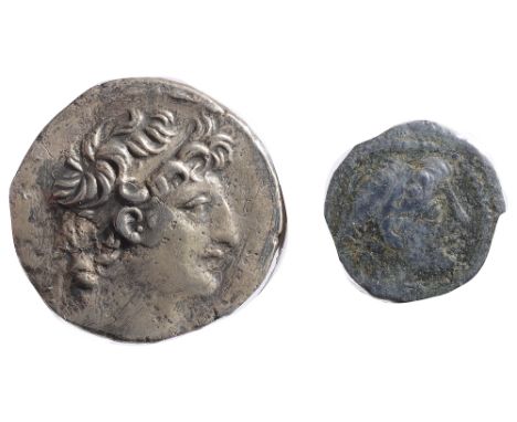 The Seleucid Kingdom, Antiochos VIII Silver Tetradrachm121-96 BCDiademed head of Antiochus VIII to right / Zeus Uranius drape