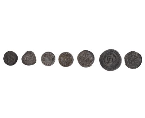 PLANTAGENET.  Edward II (1307-1327) and Edward III silver coinsfirst Anglo-Gallic Edward the Black Prince  Hardi d'Argent, Bo
