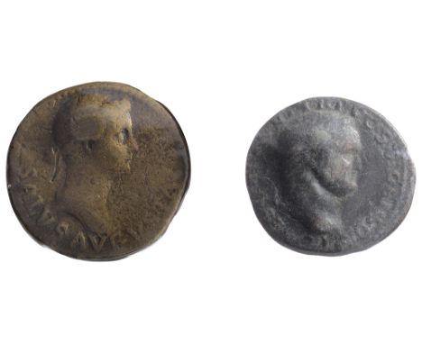 Livia AE Dupondius.Rome, Struck under Tiberius, 22-23 AD.SALVS AVGVSTA, Bare-headed and draped bust of Livia as Salus, right 