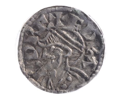 Anglo Saxon Edward the Confessor (1042-1066), Silver Penny, Expanding Cross type, Light issue, London Mint, moneyer Aelfwig E