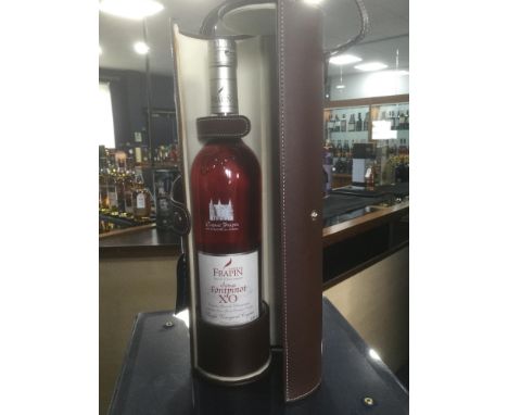 COGNAC - ONE BOTTLE, Cognac Frapin Chateau Fontpinot XO, in a leather case
