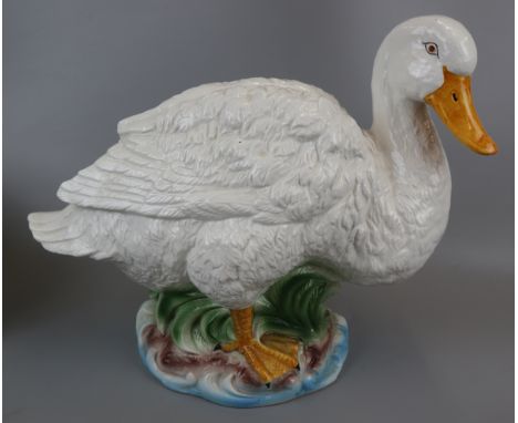 Large ceramic goose - Approx. H: 34cm