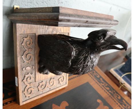 Blackforest bird bust shelf