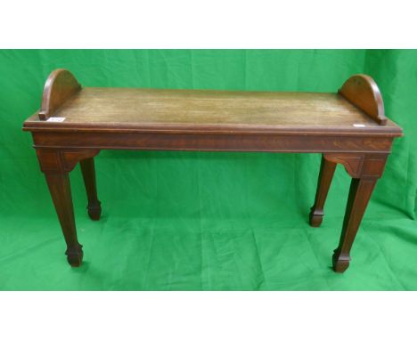Small oak window bench