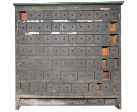 Wooden Ticket cabinet ex Corton station (Norfolk & Suffolk Railway or GER) 38in W x 37in H x 6in D in as removed condition. 