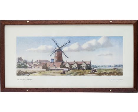 Carriage Print CLEY, NEAR HOLT, NORFOLK by Reg Jordan from the LNER Post-War Series, around 1948. The Print is from HQ files 