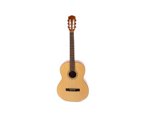 FENDER ESC105 ACOUSTIC GUITAR,serial no. OI17172397, natural finish, 99cm long, with Fender guitar bag