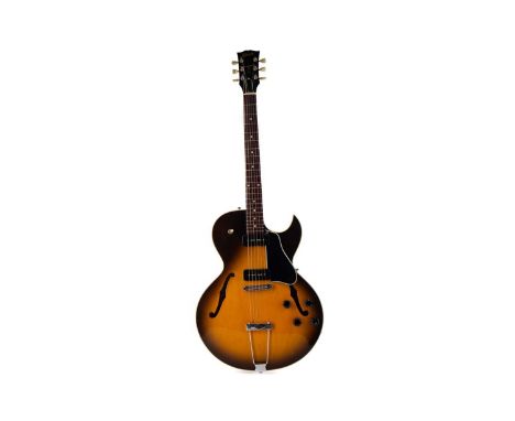 GIBSON ES 135 ELECTRIC GUITARserial no. 92095444, sunburst finish, 106cm long, with Gibson guitar caseCondition report: Condi