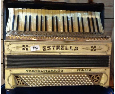 A Italian Estrella piano accordion Castelfidardo 120 button - a/f 