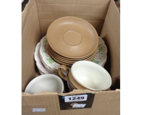 Eleven Royal Doulton collectors' plates including Wind in the Willows and Brambly Hedge examples - sold with five Denby cups 