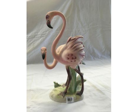 PAIR OF FLAMINGO'S APPROX 14" TALL BY GOEBEL