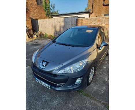 PEUGEOT 1560CC 5 DOOR HATCHBACK, GREY, MANUAL, DIESEL, REG: KU60 VLB MILEAGE: 182,631 MOT 12TH APRIL 2023. NEW TIMING BELT/WA