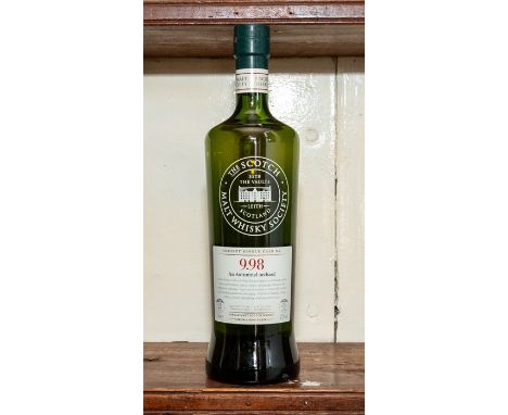 Glen Grant. A bottle of The Scotch Malt Whisky Society (SMWS), 'An Autumnal orchard', distilled 16 November 1992, one of only