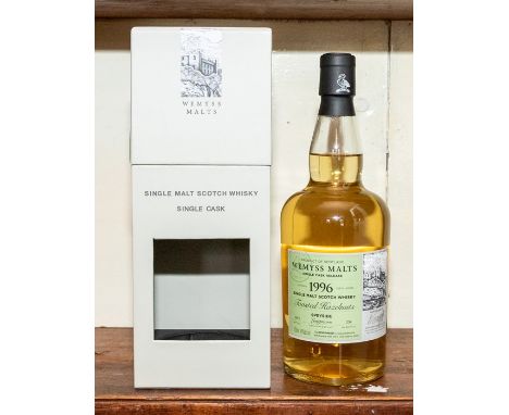 Wemyss Malts vintage Speyside Longmorn single malt Scotch whisky, 'Toasted Hazelnuts', single cask release, 1996, bottled in 