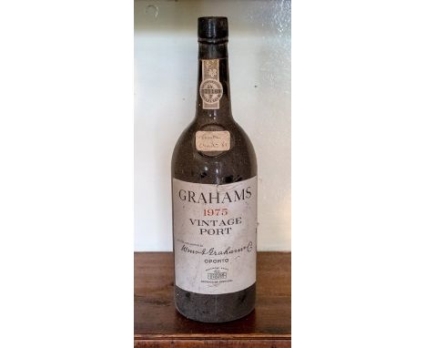 One bottle of Graham's 1975 vintage port