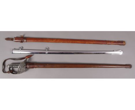 A VICTORIAN INFANTRY OFFICER'S SWORD, 1895 pattern by Henry Wilkinson, Pall Mall, c.1899, no.34412 with 32½" blade etched wit