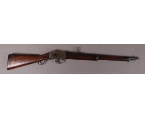A MARTINI HENRY IC1 CAVALRY CARBINE MK1 c.1880, .577 calibre 21" barrel, overall length 37.6", proof marks, ramp and ladder r