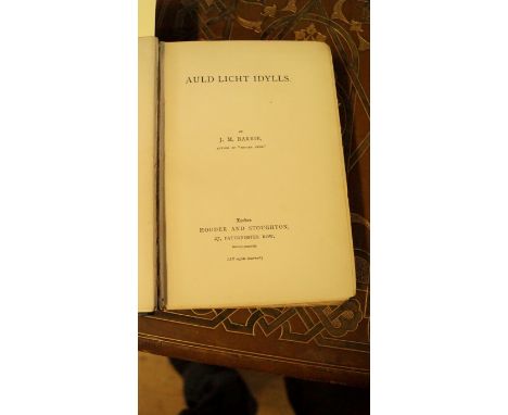 BARRIE (J M): 'Auld Licht Idylls..' London, Hodder & Stoughton, 1888. 8vo, original publisher's dark blue cloth, spine gilt l