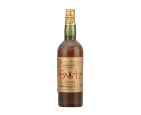 Bulloch Lade &amp; Co. Ltd. B L Gold Label Extra Special, blended Scotch Whisky, labelled Extra Special Gold Label 70 Proof, 