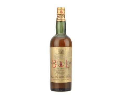Bulloch Lade &amp; Co. Ltd. B L Gold Label Extra Special, blended Scotch Whisky, labelled 'By Appointment to H.M. King George