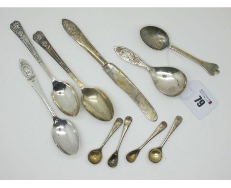 Two Bravington's Hallmarked Silver Royal Commemorative Spoons, Sheffield 1936, "Princess Margaret Rose 1937" and "Duchess of 