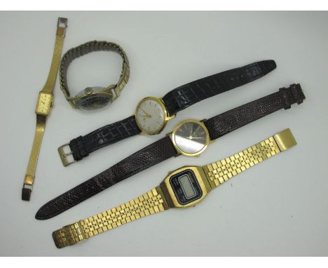 A Small Collection of Gents Wristwatches, including Oris, Cimier, Accurist and Citron together with a ladies Pulsar dress wat