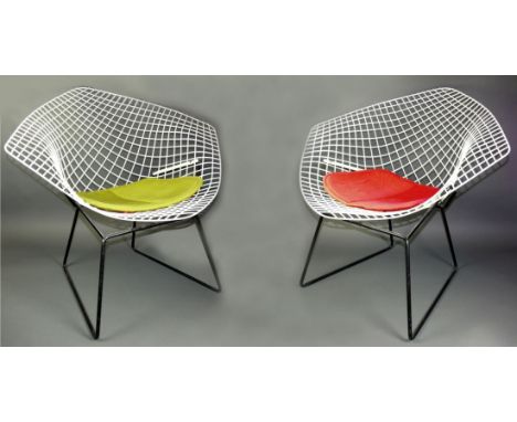 Paar Diamond Sessel / Harry Bertoia (50er Jahre)Vintage Design; Hersteller: Knoll International; Produktionszeitraum: 1950 - 