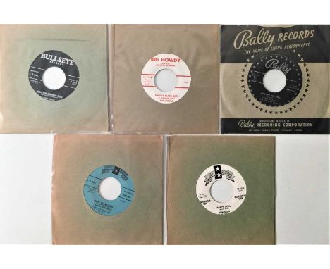 ROCKABILLY - ORIGINAL US 7" - 'B' LABELS. Jumpin' selection of 5 x original US Rockabilly 7" rarities on 'B' labels. Titles a