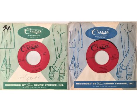 CUCA RECORDS - 7" RARITIES. A quality pack of 2 7" rock n roll/ rockabilly rarities on Wisconsin label Cuca Records. Dick Hio