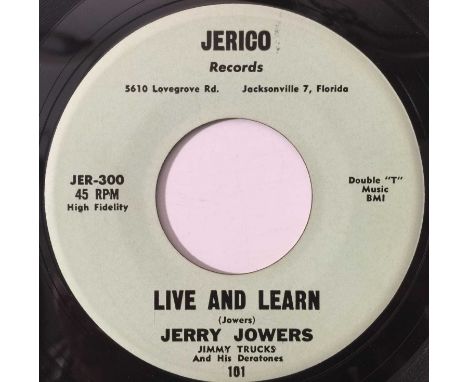 JERRY JOWERS - LIVE AND LEARN/ WITHOUT YOU 7" (US ROCKABILLY - JERICO 102). A stunning rockabilly 7" by Jerry Jowers on Flori