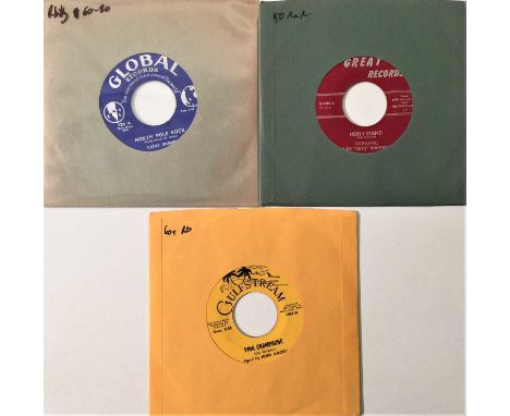 ROCK N ROLL/ ROCKABILLY - 7" RARITIES. A superb pack of 3 7" rock n roll/ rockabilly rarities, all on labels beginning with t