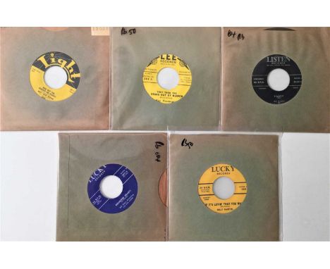 L LABELS - ROCKABILLY 7" RARITIES. Gorgeous pack of 5 x 7" rarities. Titles / Artists include Macy (Skip) Skipper - Quick San