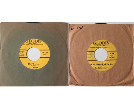 GLODIS RECORDS - R&amp;B/ SOUL 7" RARITIES. A superb pack of 2 7" rarites on Glodis Records, mostly R&amp;B/ soul. Artists/ t