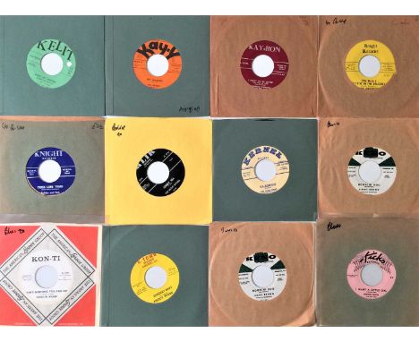SOUL/ DOO WOP/ BLUES - 7" PACK (K LETTERED LABELS). A quality collection of 12 7" singles, all on labels that start with the 