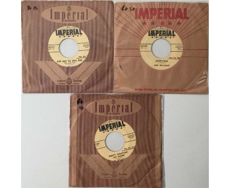 LEW WILLIAMS - 7" IMPERIAL PROMOS (ROCKABILLY). A superb pack of 3 7" promos on Imperial Records by Texan rockabilly legend L