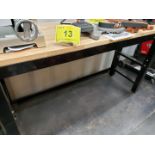 HUSKY WOOD TOP WORKBENCH, 72"L X 24"W
