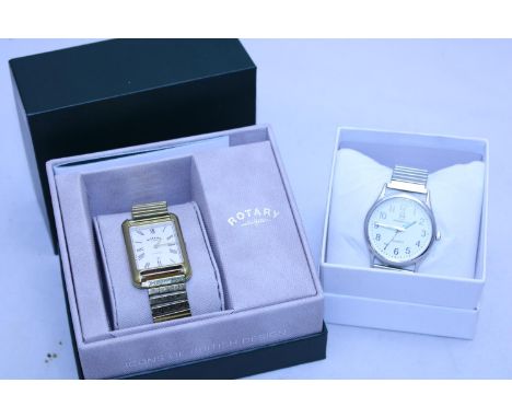 A boxed gents rotary wrist watch and a Philip Mercier wrist watch 