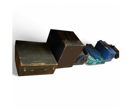 Two double-sided storage cases of valves for radio and television, etc. manufactured by Mullard, Pinnacle, Ediswan, Mazda, Ma
