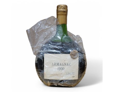 A bottle of Jacques Ryst Armagnac 1900. Condition - fair/good