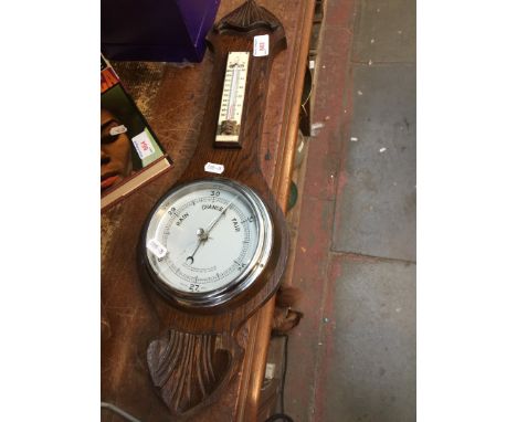 Oak barometer 