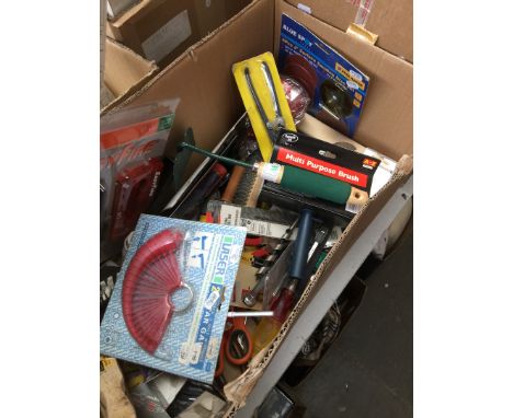 Box of assorted tools 