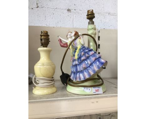 A figure lamp and another 