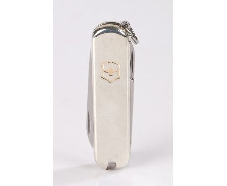 Tiffany &amp; Co Victorinox silver mounted Swiss Army knife, with Swiss cross to handle, 6cm long